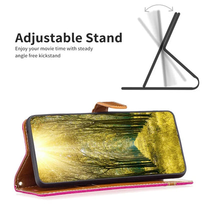 For Xiaomi Redmi Note 13 Pro 4G / Poco M6 Pro 4G Leather Wallet Case Jeans Cloth Texture Protective Cover