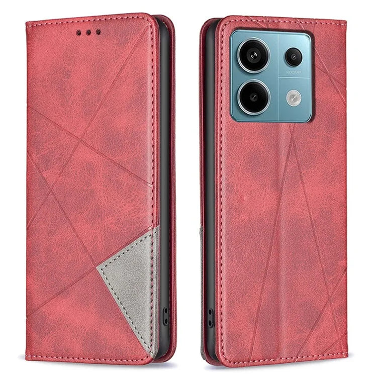 For Xiaomi Redmi Note 13 Pro 4G / Poco M6 Pro 4G Case PU Leather Card Slots Flip Phone Cover
