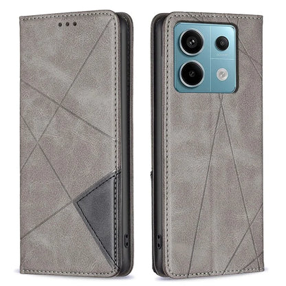For Xiaomi Redmi Note 13 Pro 4G / Poco M6 Pro 4G Case PU Leather Card Slots Flip Phone Cover