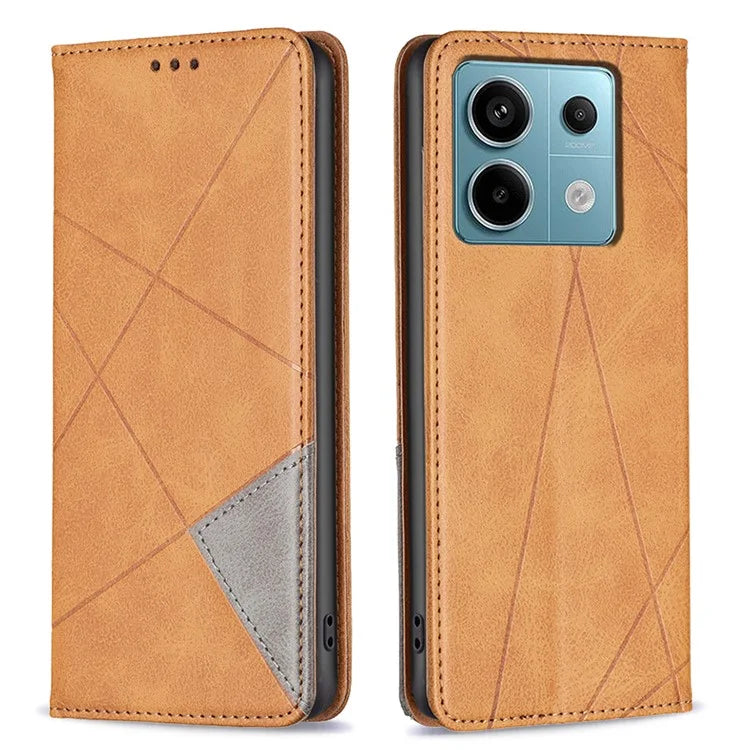 For Xiaomi Redmi Note 13 Pro 4G / Poco M6 Pro 4G Case PU Leather Card Slots Flip Phone Cover