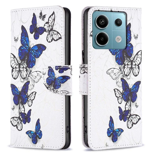 For Xiaomi Redmi Note 13 Pro 4G / Poco M6 Pro 4G Protective Folio Case Pattern Printing Leather Cover
