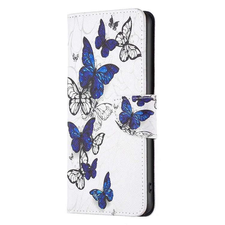 For Xiaomi Redmi Note 13 Pro 4G / Poco M6 Pro 4G Protective Folio Case Pattern Printing Leather Cover