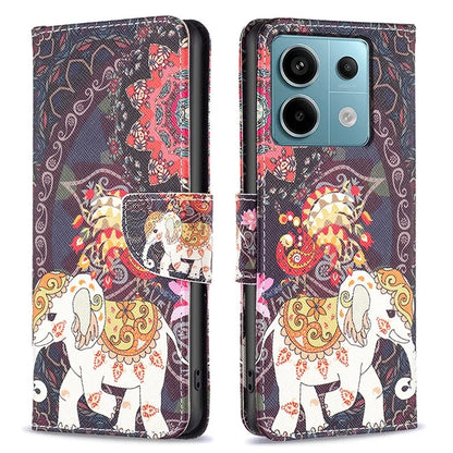 For Xiaomi Redmi Note 13 Pro 4G / Poco M6 Pro 4G Protective Folio Case Pattern Printing Leather Cover