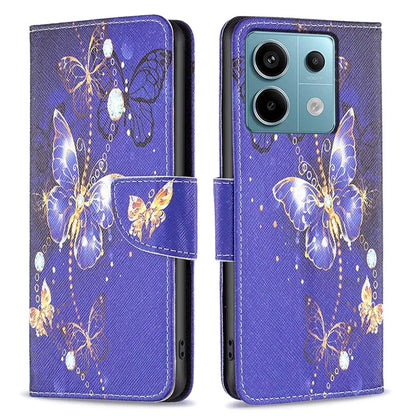 For Xiaomi Redmi Note 13 Pro 4G / Poco M6 Pro 4G Protective Folio Case Pattern Printing Leather Cover
