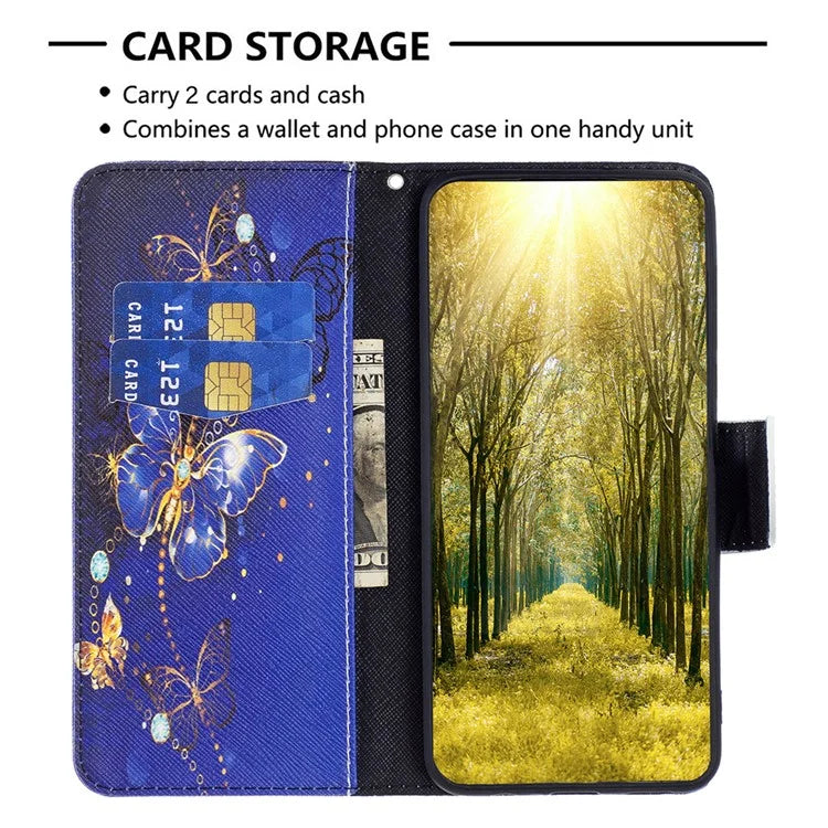 For Xiaomi Redmi Note 13 Pro 4G / Poco M6 Pro 4G Protective Folio Case Pattern Printing Leather Cover