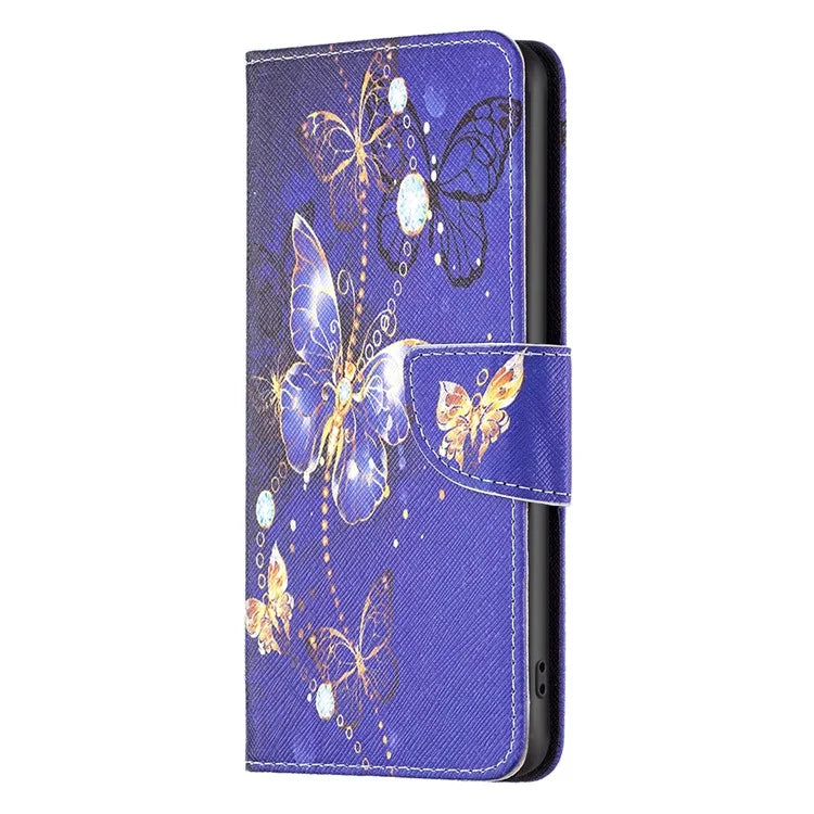 For Xiaomi Redmi Note 13 Pro 4G / Poco M6 Pro 4G Protective Folio Case Pattern Printing Leather Cover