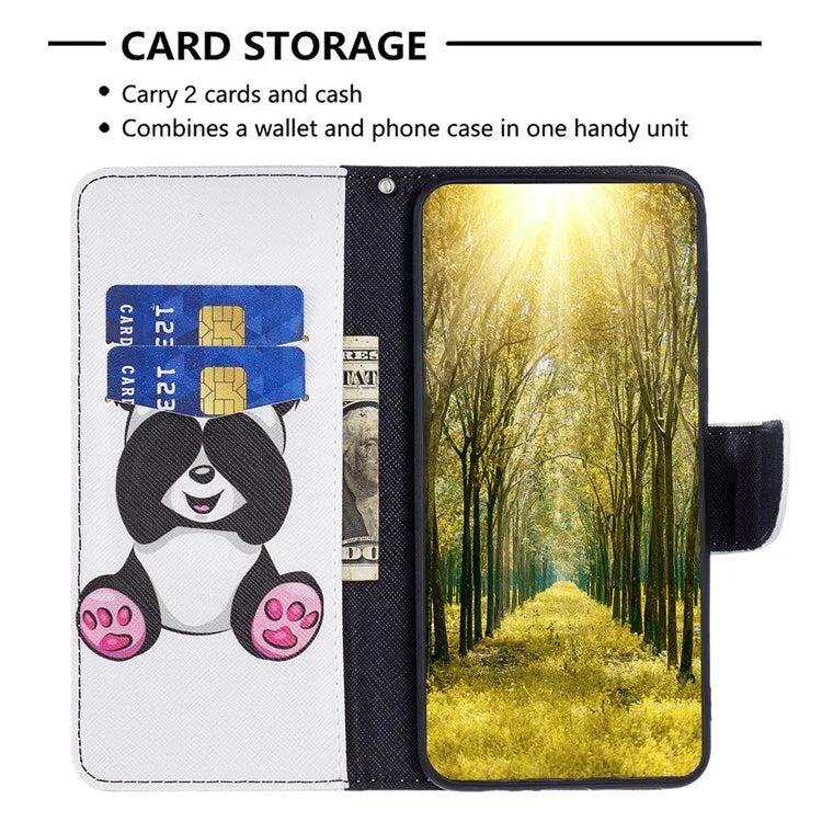 For Xiaomi Redmi Note 13 Pro 4G / Poco M6 Pro 4G Protective Folio Case Pattern Printing Leather Cover