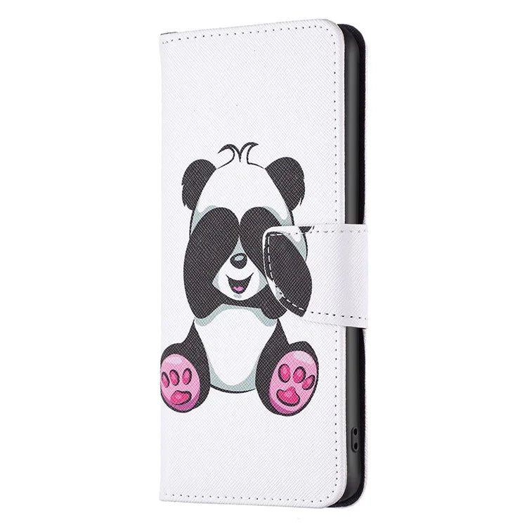For Xiaomi Redmi Note 13 Pro 4G / Poco M6 Pro 4G Protective Folio Case Pattern Printing Leather Cover
