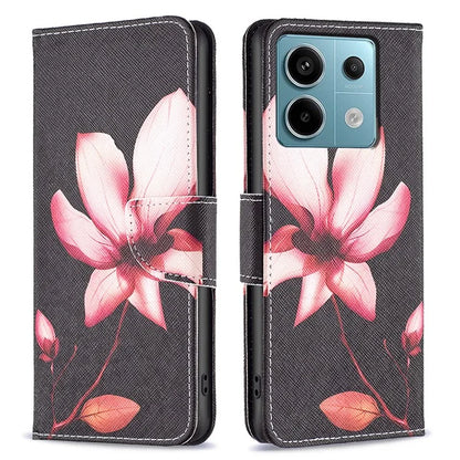 For Xiaomi Redmi Note 13 Pro 4G / Poco M6 Pro 4G Protective Folio Case Pattern Printing Leather Cover