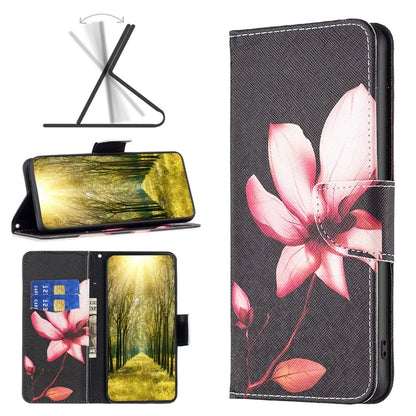 For Xiaomi Redmi Note 13 Pro 4G / Poco M6 Pro 4G Protective Folio Case Pattern Printing Leather Cover