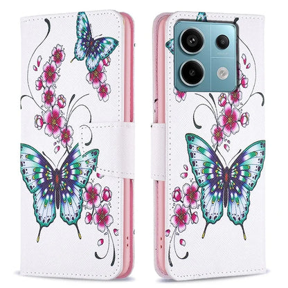 For Xiaomi Redmi Note 13 Pro 4G / Poco M6 Pro 4G Protective Folio Case Pattern Printing Leather Cover