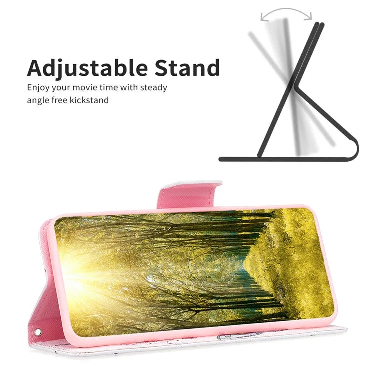 For Xiaomi Redmi Note 13 Pro 4G / Poco M6 Pro 4G Protective Folio Case Pattern Printing Leather Cover