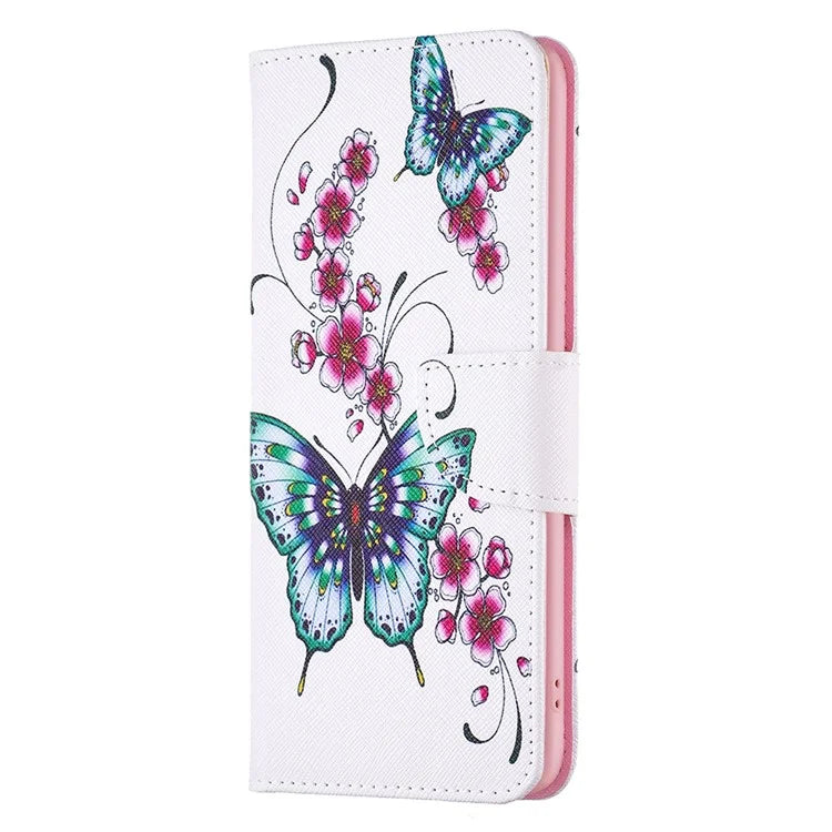 For Xiaomi Redmi Note 13 Pro 4G / Poco M6 Pro 4G Protective Folio Case Pattern Printing Leather Cover