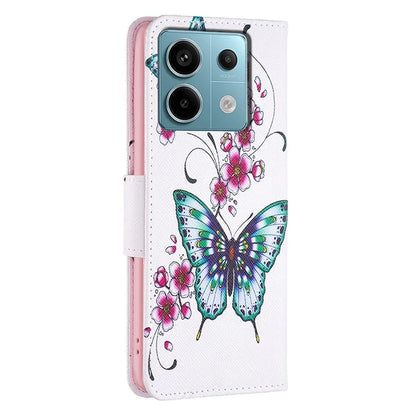 For Xiaomi Redmi Note 13 Pro 4G / Poco M6 Pro 4G Protective Folio Case Pattern Printing Leather Cover