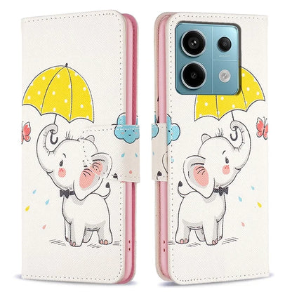 For Xiaomi Redmi Note 13 Pro 4G / Poco M6 Pro 4G Protective Folio Case Pattern Printing Leather Cover