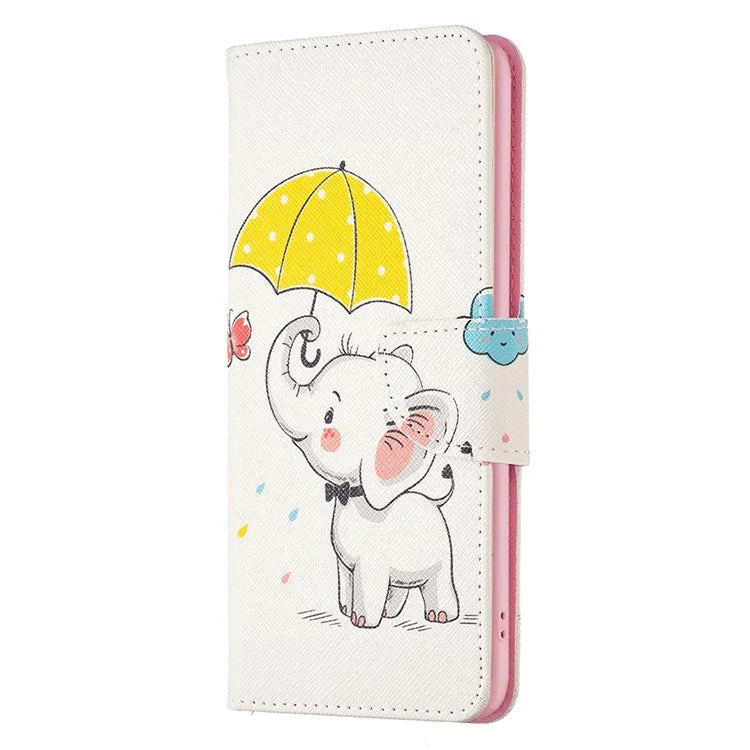 For Xiaomi Redmi Note 13 Pro 4G / Poco M6 Pro 4G Protective Folio Case Pattern Printing Leather Cover