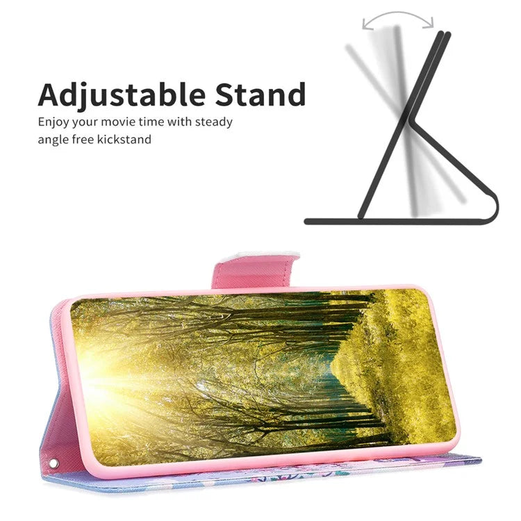 For Xiaomi Redmi Note 13 Pro 4G / Poco M6 Pro 4G Protective Folio Case Pattern Printing Leather Cover