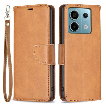 For Xiaomi Redmi Note 13 Pro 4G / Poco M6 Pro 4G Leather Case Stand View Folio Flip Phone Cover
