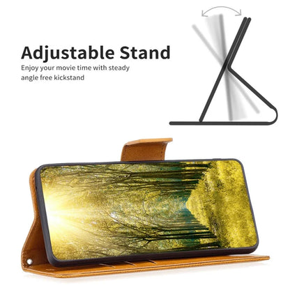 For Xiaomi Redmi Note 13 Pro 4G / Poco M6 Pro 4G Leather Case Stand View Folio Flip Phone Cover