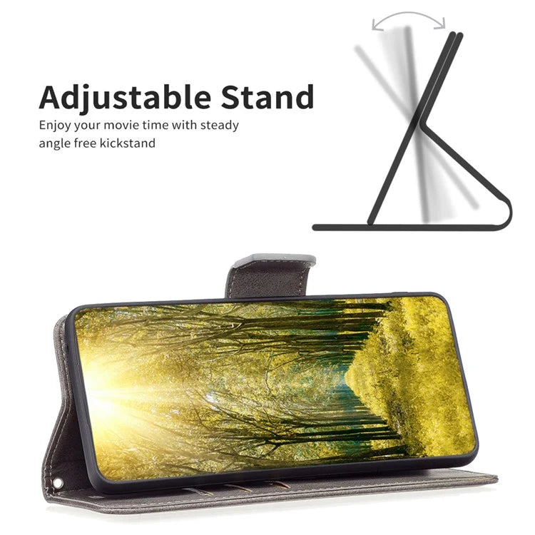 For Xiaomi Redmi Note 13 Pro 4G / Poco M6 Pro 4G Leather Case Stand View Folio Flip Phone Cover
