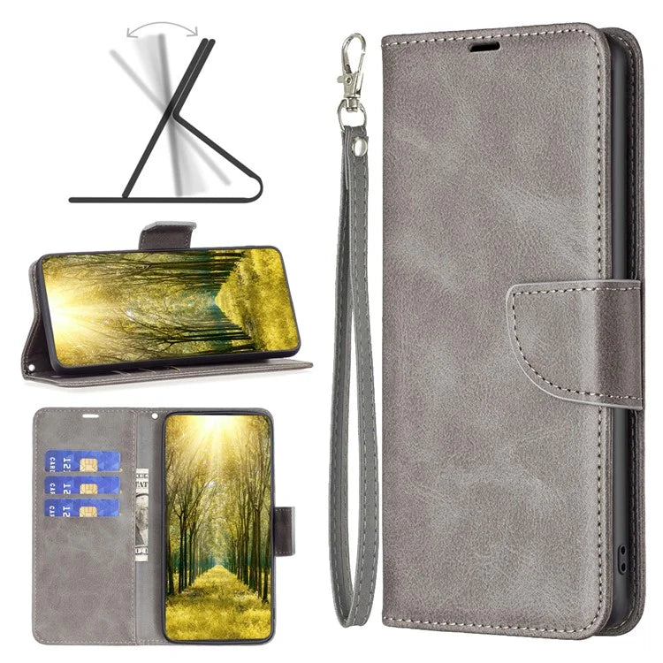 For Xiaomi Redmi Note 13 Pro 4G / Poco M6 Pro 4G Leather Case Stand View Folio Flip Phone Cover
