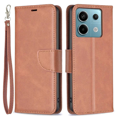 For Xiaomi Redmi Note 13 Pro 4G / Poco M6 Pro 4G Leather Case Stand View Folio Flip Phone Cover