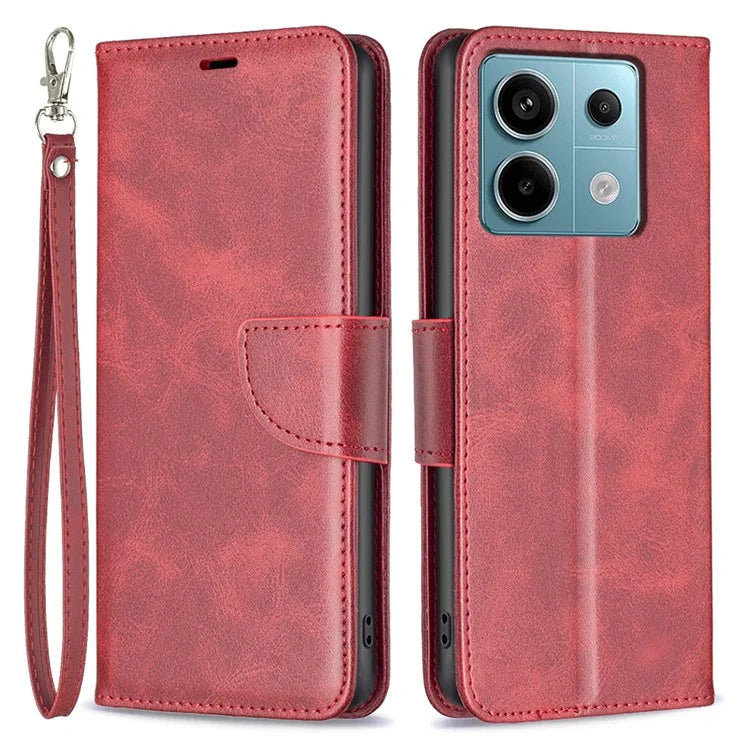 For Xiaomi Redmi Note 13 Pro 4G / Poco M6 Pro 4G Leather Case Stand View Folio Flip Phone Cover