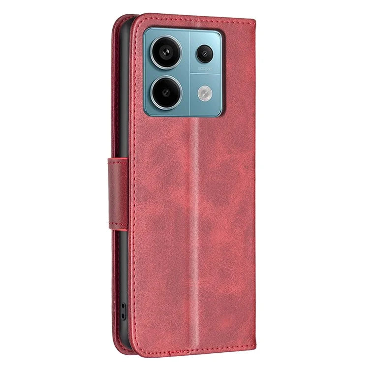For Xiaomi Redmi Note 13 Pro 4G / Poco M6 Pro 4G Leather Case Stand View Folio Flip Phone Cover