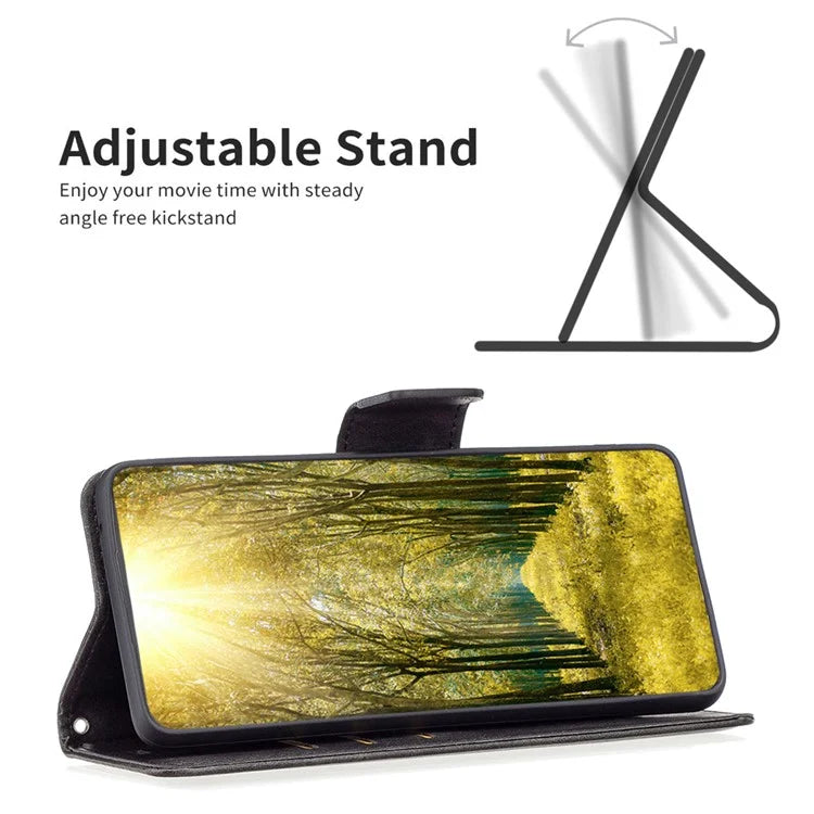 For Xiaomi Redmi Note 13 Pro 4G / Poco M6 Pro 4G Leather Case Stand View Folio Flip Phone Cover
