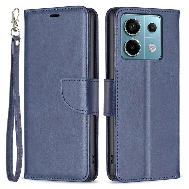 For Xiaomi Redmi Note 13 Pro 4G / Poco M6 Pro 4G Leather Case Stand View Folio Flip Phone Cover