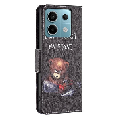 For Xiaomi Redmi Note 13 Pro 4G / Poco M6 Pro 4G Flip Wallet Phone Case Pattern Printing Leather Cover