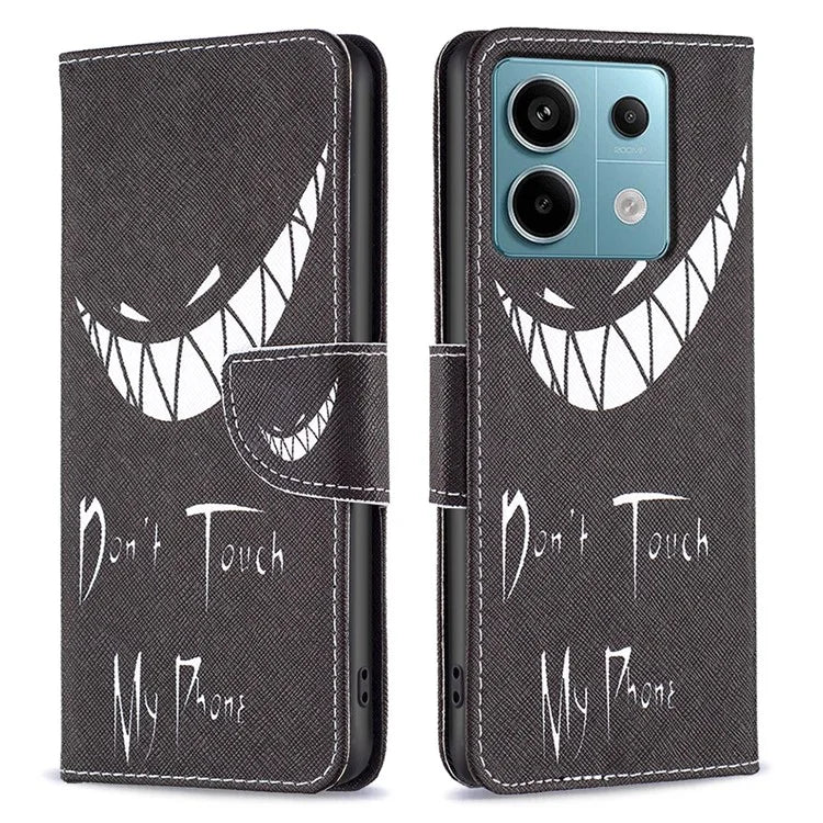 For Xiaomi Redmi Note 13 Pro 4G / Poco M6 Pro 4G Flip Wallet Phone Case Pattern Printing Leather Cover