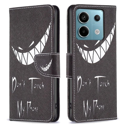 For Xiaomi Redmi Note 13 Pro 4G / Poco M6 Pro 4G Flip Wallet Phone Case Pattern Printing Leather Cover