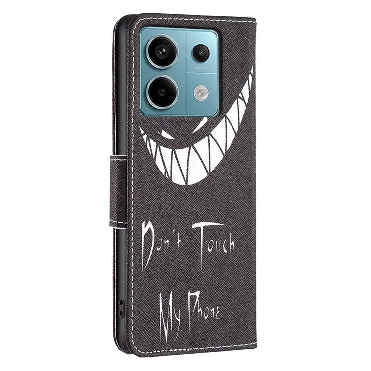 For Xiaomi Redmi Note 13 Pro 4G / Poco M6 Pro 4G Flip Wallet Phone Case Pattern Printing Leather Cover