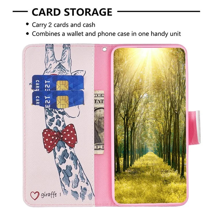 For Xiaomi Redmi Note 13 Pro 4G / Poco M6 Pro 4G Flip Wallet Phone Case Pattern Printing Leather Cover