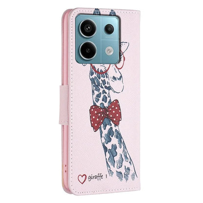 For Xiaomi Redmi Note 13 Pro 4G / Poco M6 Pro 4G Flip Wallet Phone Case Pattern Printing Leather Cover