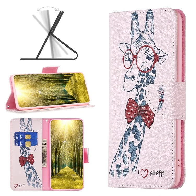For Xiaomi Redmi Note 13 Pro 4G / Poco M6 Pro 4G Flip Wallet Phone Case Pattern Printing Leather Cover