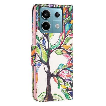 For Xiaomi Redmi Note 13 Pro 4G / Poco M6 Pro 4G Flip Wallet Phone Case Pattern Printing Leather Cover