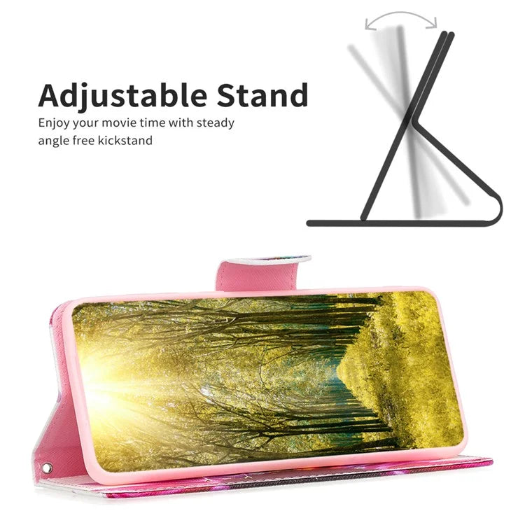 For Xiaomi Redmi Note 13 Pro 4G / Poco M6 Pro 4G Flip Wallet Phone Case Pattern Printing Leather Cover