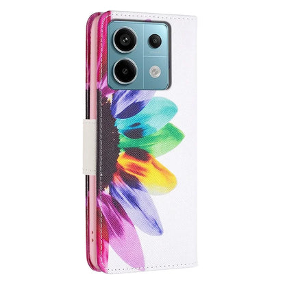 For Xiaomi Redmi Note 13 Pro 4G / Poco M6 Pro 4G Flip Wallet Phone Case Pattern Printing Leather Cover
