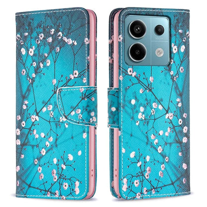 For Xiaomi Redmi Note 13 Pro 4G / Poco M6 Pro 4G Flip Wallet Phone Case Pattern Printing Leather Cover