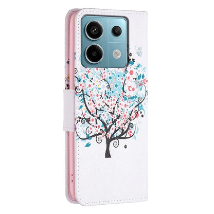 For Xiaomi Redmi Note 13 Pro 4G / Poco M6 Pro 4G Flip Wallet Phone Case Pattern Printing Leather Cover