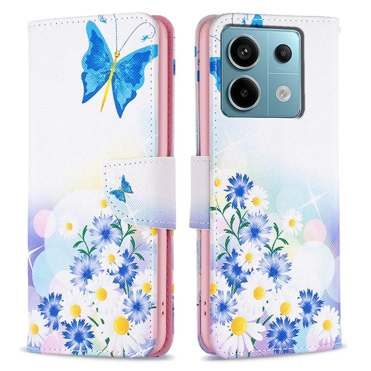 For Xiaomi Redmi Note 13 Pro 4G / Poco M6 Pro 4G Flip Wallet Phone Case Pattern Printing Leather Cover