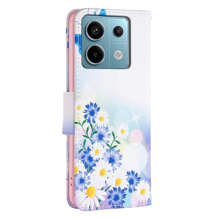 For Xiaomi Redmi Note 13 Pro 4G / Poco M6 Pro 4G Flip Wallet Phone Case Pattern Printing Leather Cover