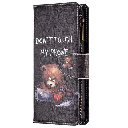 BF03 For Xiaomi Redmi Note 13 Pro 4G / Poco M6 Pro 4G Pattern Case Zipper PU Leather Phone Cover