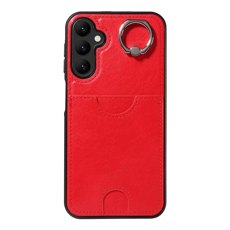 006 For Samsung Galaxy A25 5G (Global) (161.0 x 76.5 x 8.3mm) Case Card Slot Phone Cover Ring Holder