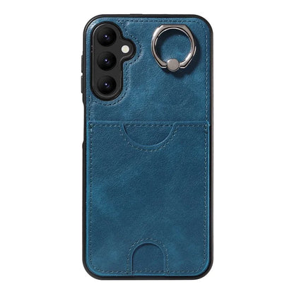 006 For Samsung Galaxy A25 5G (Global) (161.0 x 76.5 x 8.3mm) Case Card Slot Phone Cover Ring Holder