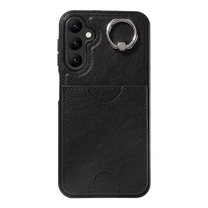 006 For Samsung Galaxy A25 5G (Global) (161.0 x 76.5 x 8.3mm) Case Card Slot Phone Cover Ring Holder