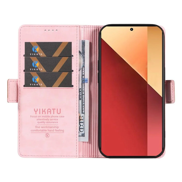 YIKATU YK-007 For Xiaomi Redmi Note 13 Pro 4G / Poco M6 Pro 4G Case Wallet Leather Phone Cover