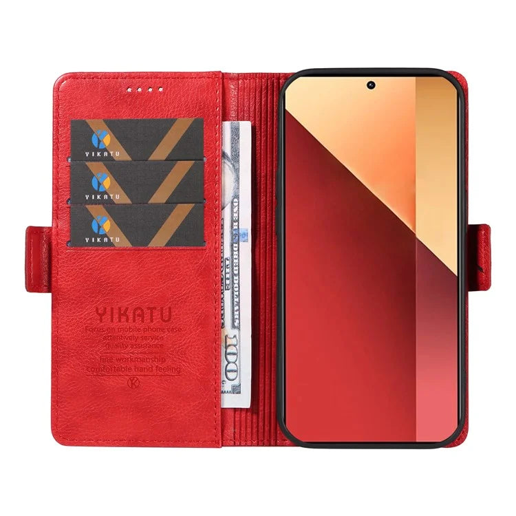 YIKATU YK-007 For Xiaomi Redmi Note 13 Pro 4G / Poco M6 Pro 4G Case Wallet Leather Phone Cover